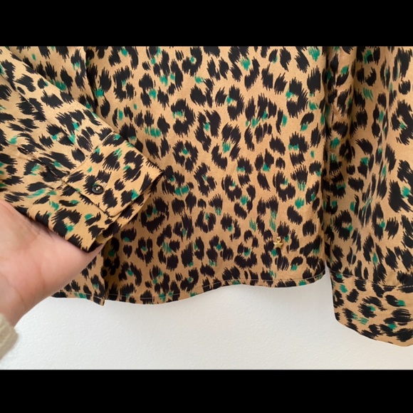 Des Petits Hauts léopard-printed blouse T1 - Picture 3 of 4